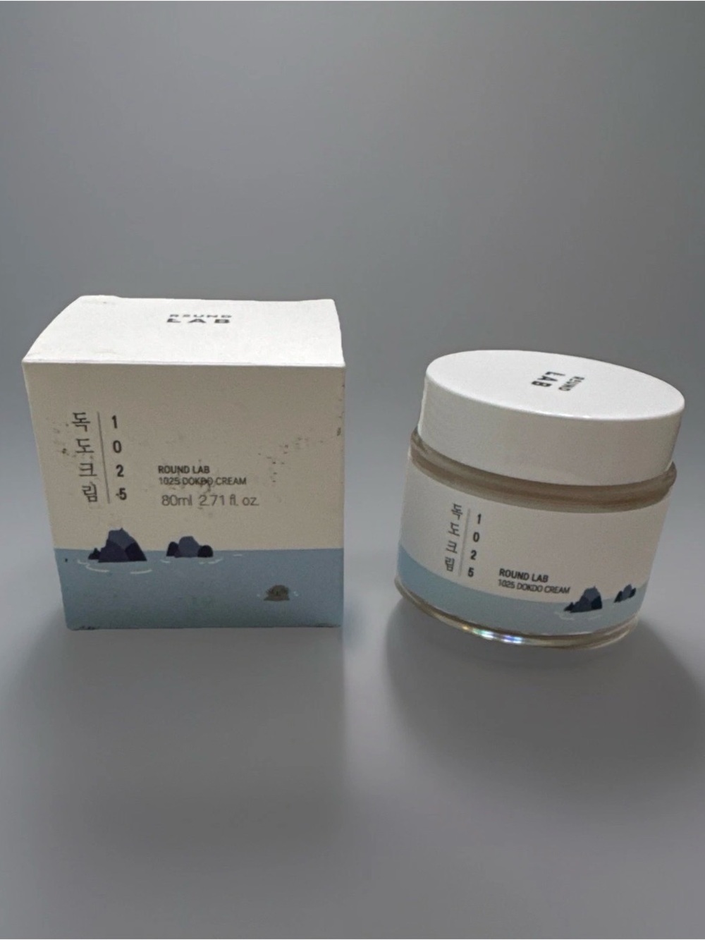 Round Lab 1025 Dokdo Cream - White Hydrating Face Moisturizer New in Box